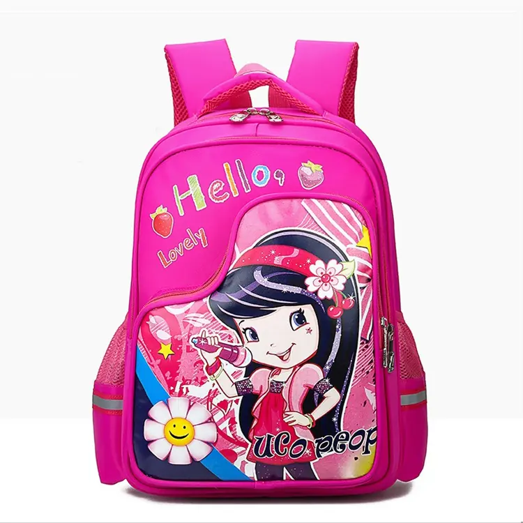 Pink school backpack